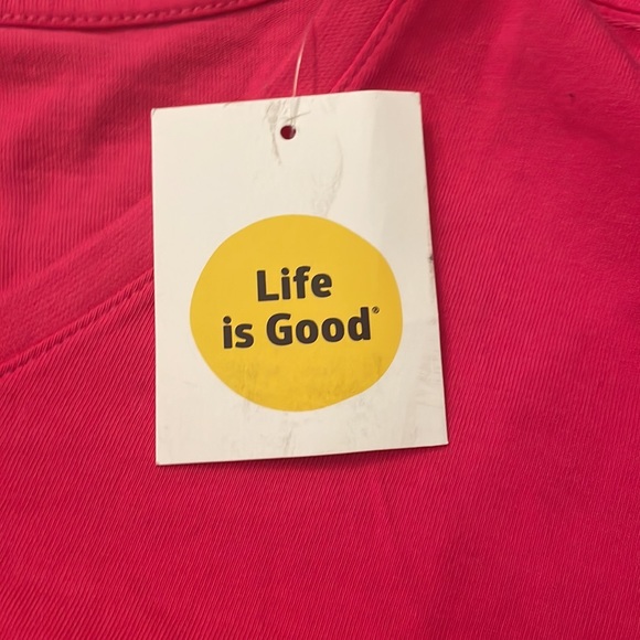 NWT Life is Good Crusher Tee small Wine a Little Laugh A Lot - Picture 3 of 6